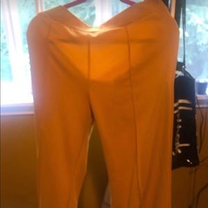 Fashion Nova yellow pants.